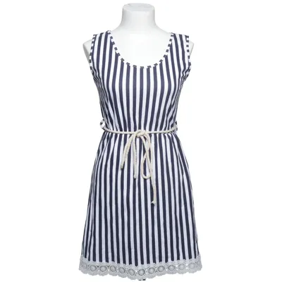 Dress (Black, White) Cotton, Elastane