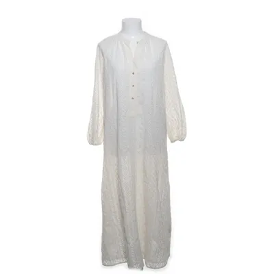 Maxi jurk (Wit) van Zara Katoen, Polyester
