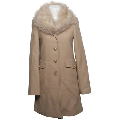 Coat (Beige) from Zara Viscose