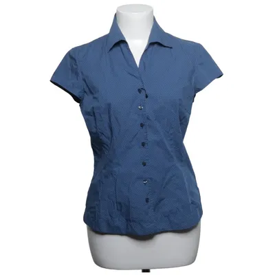 Korte mouwen shirt (Blauw) van Van Laack Katoen