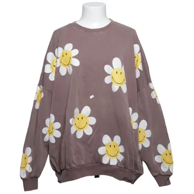 Sweatshirt (Marron, Jaune, Blanc) de Pull & Bear Coton, Polyester