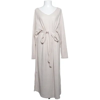 Wrap dress (Beige) from Shein Curve Elastane, Polyester, Viscose