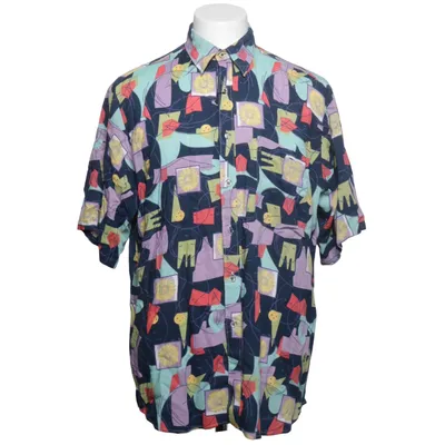 Korte mouwen shirt (Blauw, Meerkleurig) van Albanes by Pietro Albanes