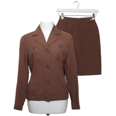 Skirt suit (Brown) from Piretta Acetate, Cotton, Polyamide