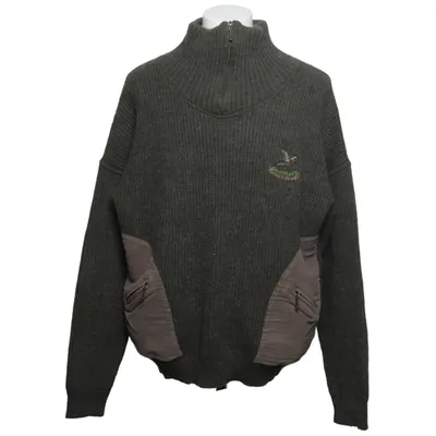 Strickpullover (Grün, Beige) von Marine Acryl, Alpakawolle