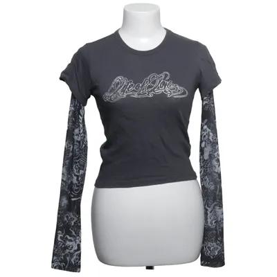 Long sleeve T-shirt (Gray, Black) from Urban Outfitters