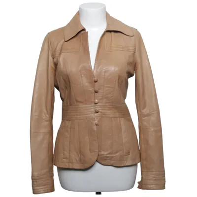 Leather jacket (Beige) from Nicowa Leather, Polyester