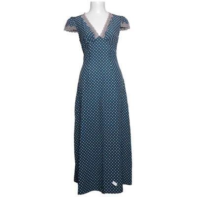 Maxi jurk (Blauw, Wit) van Rihoas