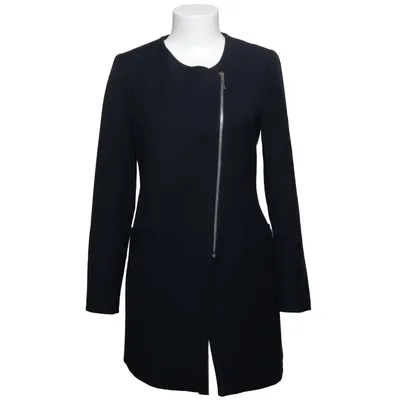 Coat (Black) from Zara Basic Collection Elastane, Polyester, Viscose