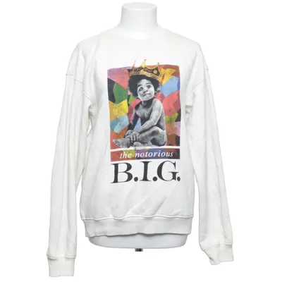 Sweatshirt (Hvid, Flerfarvet) fra The Notorious B.I.G Bomuld, Genanvendt polyester