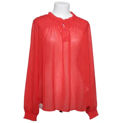 Blus (Röd) från Pulz Jeans Metallfiber, Polyester