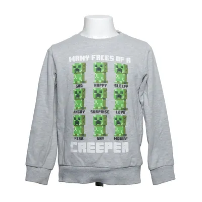 Sweatshirt (Gris) de Minecraft Coton, Polyester