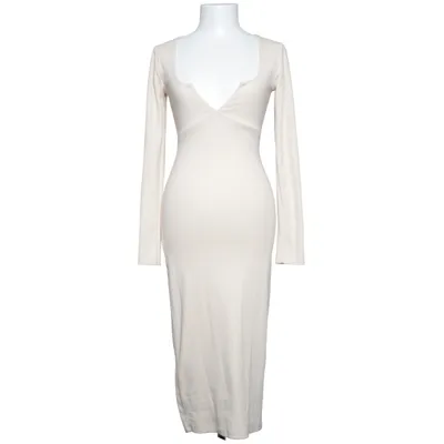 Maxikleid (V Bar Rib Midi Dress) von NLY Trend Baumwolle, Elasthan, Polyester