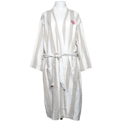 Badjas (Beige, Wit) van Vinga Gerecycled katoen, Gerecycled polyester