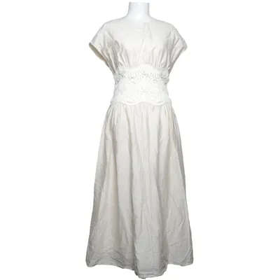 Maxikjole (Beige) fra H&M Edition Bomuld, Lyocell, Polyester