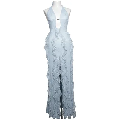 Halterneck dress (Blue) from Outcast Elastane, Polyamide, Polyester