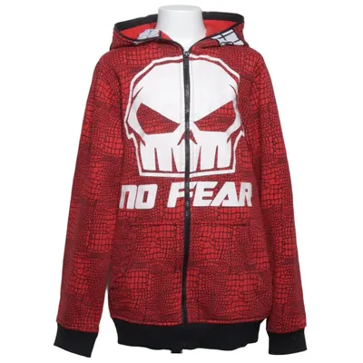 Huvtröja (Röd, Svart, Vit) från No Fear Bomull, Polyester