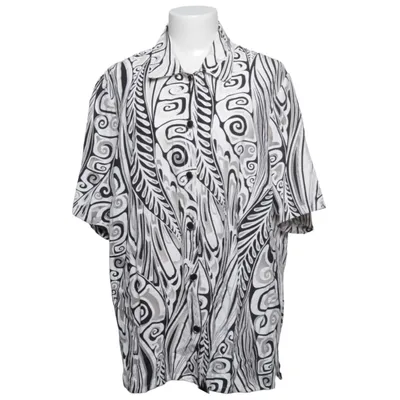Short sleeve shirt (Black, White) from Sommermann Polyamide, Viscose