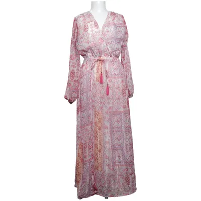 Robe longue (Rouge, Multicolore) de Paule KA Coton, Polyester