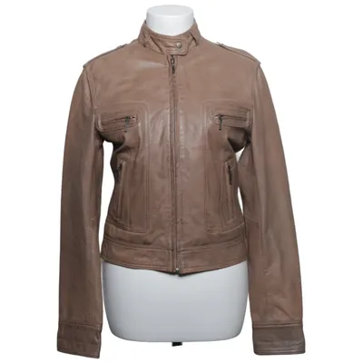 Leather jacket (Beige) from Clements Ribeiro Leather, Polyester