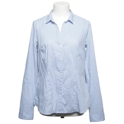 Shirt (Blue, White) from H&M Modern Classic Cotton, Elastane, Polyamide, Polyester