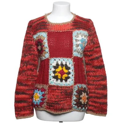 Tröja (Röd, Flerfärgad) Akryl, Ull