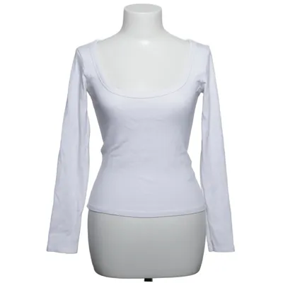Långärmad t-shirt (Vit) från Zara Bomull, Elastan