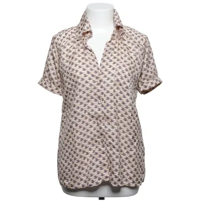 Blouse (Beige, Marron) de Custommade Soie
