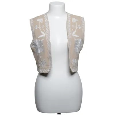 Väst (Beige, Vit) Polyester