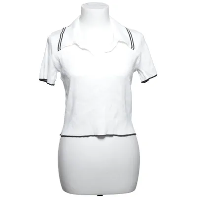 Polo shirt (White, Black) from Divided by H&M Polyamide, Viscose