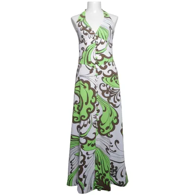 Halternek jurk (Wit, Groen, Bruin) van Bleyle Polyester