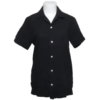 Korte mouwen shirt (Zwart) van Seaside Katoen