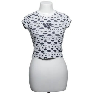 T-shirt (Blanc, Bleu) de The Ragged Priest Coton, Élasthane, Polyester