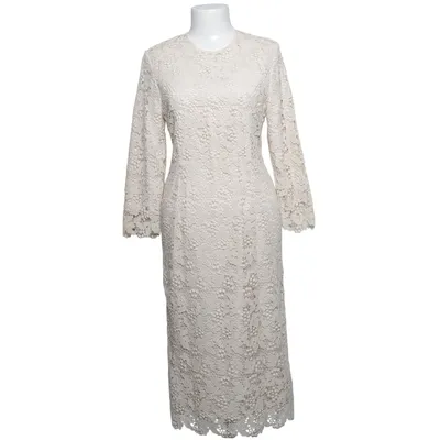 Kjole (Beige) fra H&M Conscious Collection Økologisk bomuld, Genanvendt polyester
