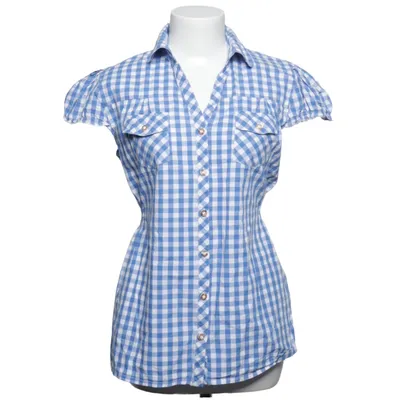 Top (Blue, White) from Almsach Cotton