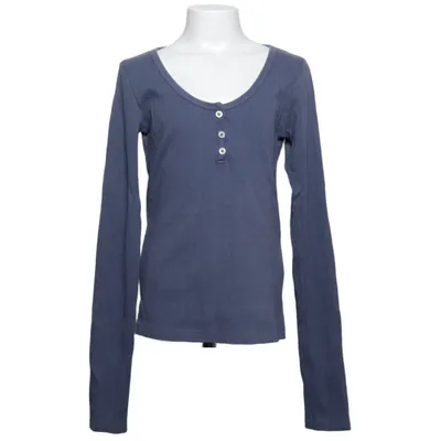 Henley shirt (Blauw) van Brandy Melville Katoen