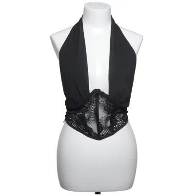 Halter neck top (Black) Elastane, Polyester