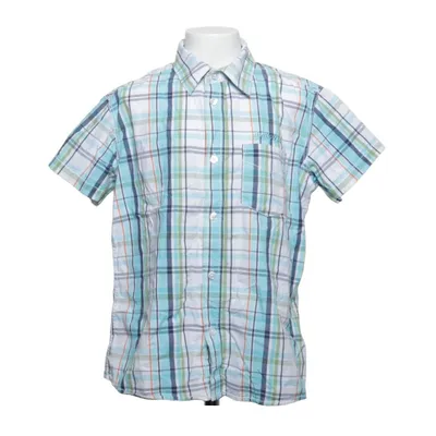 Short sleeve shirt (Blue, White, Multicolored) from Kids by Lindex Cotton