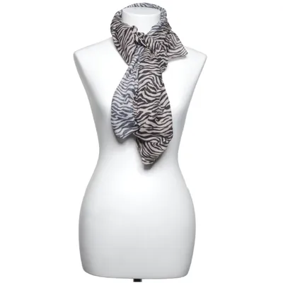 Sjal (Beige, Sort) fra More & More Polyester