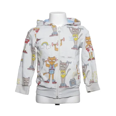Huvtröja (Vit, Flerfärgad) från Adidas Mini Rodini Ekologisk bomull, Återvunnen polyester