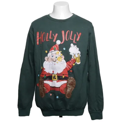 Collegetröja (Grön, Flerfärgad) från Merry Christmas Bomull, Polyester