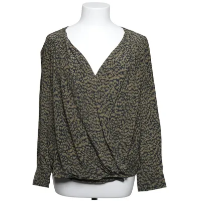 Blouse portefeuille (Vert, Noir) de My Sunday Morning Soie