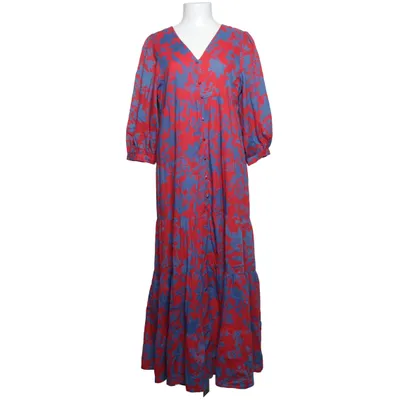 Jurk (Rood, Blauw) van Goa Katoen