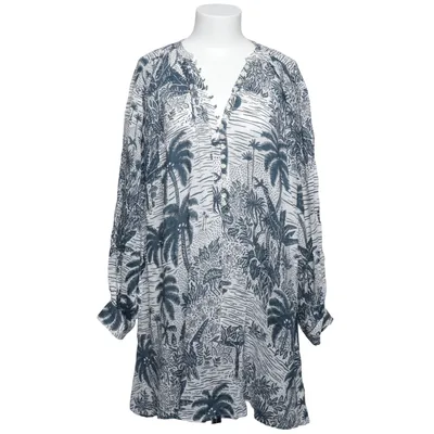 Klänning (Vit, Flerfärgad) från Desmond & Dempsey x H&M Bomull, Modal