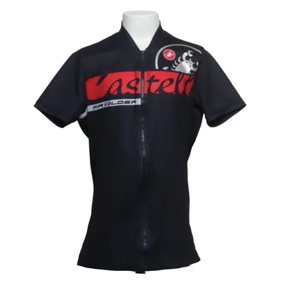 Wielershirt (Zwart, Rood, Wit) van Castelli