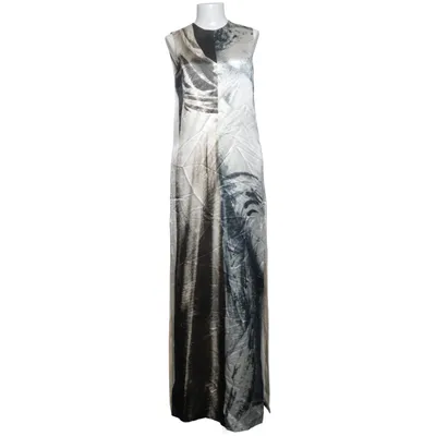 Robe longue (Blanc, Gris, Noir) de H&M Conscious Collection Exclusive Chanvre, Polyester, Soie