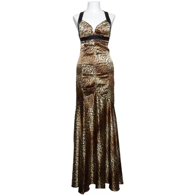 Maxi dress (Brown, Black, Multicolored) from Morgan & Co Elastane, Polyester