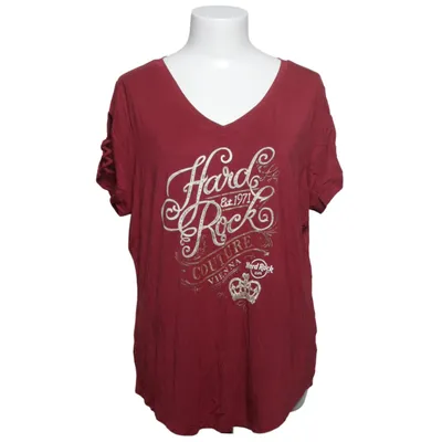 T-shirt (Red) from Hard Rock Couture Elastane, Viscose
