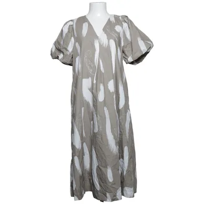 Dress (Beige, White) from Leveté Room Organic cotton