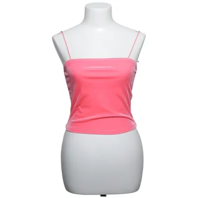 Crop top (Pink) from Shein Elastane, Polyester